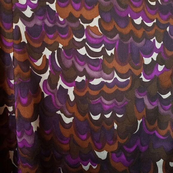 NANETTE LEPORE Sleeveless Purple Print Silk Dress 4 - Picture 4 of 9
